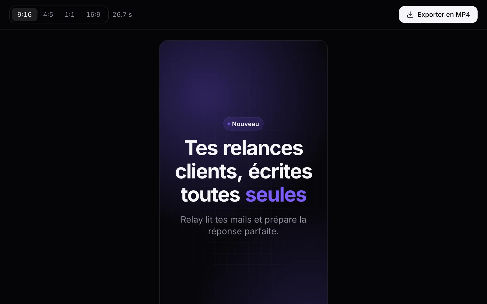 Motion: a launch video generated from a product description